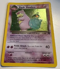 Dark Slowbro 🟣 12/82 - Team Rocket - 2000 - Holo Rare - Pokemon TCG - Image 1