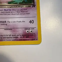 Dark Slowbro 🟣 12/82 - Team Rocket - 2000 - Holo Rare - Pokemon TCG - Image 4