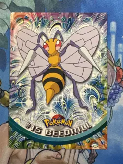 Beedrill #15 Topps Black Label TV Animation Edition Holo Pokemon 1999 HP - Image 1