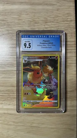 Flareon Character Rare Ultra Rare Holo CGC 9.5 Brilliant Stars TG01/TG30 Pokemon - Image 1