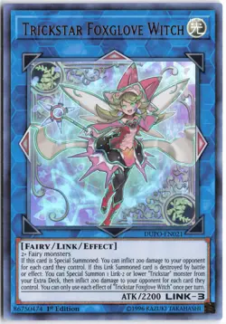 Yugioh - Trickstar Foxglove Witch DUPO-EN021 1st Edition - Duel Power - Image 1