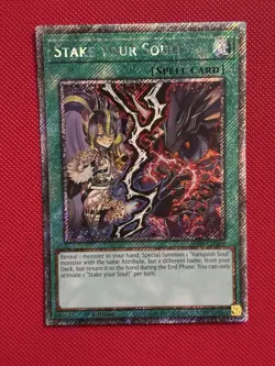 Yugioh! Stake Your Soul! RA05-EN069 Platinum Secret Rare 1st Ed NM - Image 1