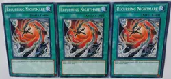 Yugioh 3x Recurring Nightmare GLD4-EN041 Common Limited Ed Near Mint Playset - Image 4