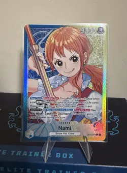 One Piece - Nami - OP11-041 Leader - Alternate Art - EN Holo Pack Fresh Mint - Image 1