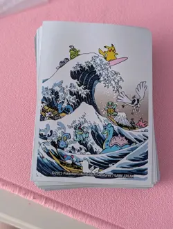 Pokemon Center TCG: Great Wave Pikachu & Friends Card Sleeves (65 Sleeves) - Image 1