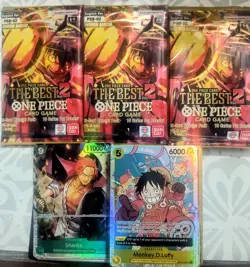 The Best Vol.2 Premium Booster Pack 3x One Piece Card Game PRB02 English + Cards - Image 1