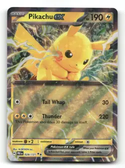Pikachu ex 028/131 - Prismatic Evolutions - Pokemon Card NM/M - Image 1