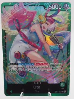 One Piece Card Game TCG - Uta ST16 Foil Leader Card - ST11-001 - Image 1