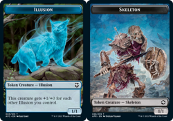 1 x Illusion Token // Skeleton Token - Commander: Adventures in the Forgotten Re - Image 1