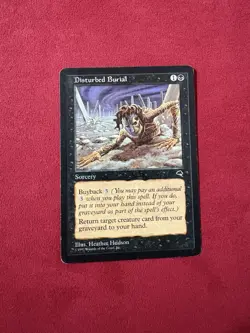 Disturbed Burial - Tempest Vintage Magic The Gathering MTG 90’s Classic TMP - Image 1