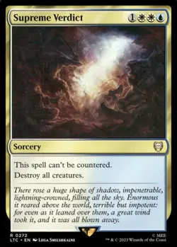 Supreme Verdict 272 Commander: The Lord of the Rings: Magic: The Gathering NM - Image 1