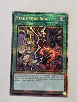 Stake Your Soul! RA05-EN069 Starlight Rare Yugioh Rarity Collection 5 Mint - Image 1