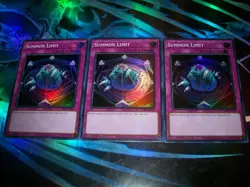 3x Summon Limit 1st Edition Super Rare RA01-EN019 Yu-Gi-Oh! - Image 1
