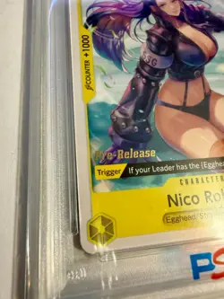 Nico Robin OP07-104 Pre Release One Piece CCG PSA 10 POP 41 - Image 2