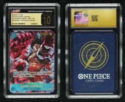 2025 One Piece A Fist of Divine Speed Japanese SEC Alt Art Monkey D Luffy CGC 10 - Image 3