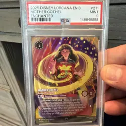 2025 DISNEY LORCANA EN 8-ENCHANTED MOTHER GOTHEL - KNOWS WHAT'S BEST PSA 9 - Image 1