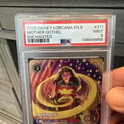 2025 DISNEY LORCANA EN 8-ENCHANTED MOTHER GOTHEL - KNOWS WHAT'S BEST PSA 9 - Image 2