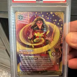 2025 DISNEY LORCANA EN 8-ENCHANTED MOTHER GOTHEL - KNOWS WHAT'S BEST PSA 9 - Image 3