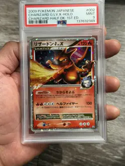 Charizard G LV. X PSA 9 Japanese Pokemon Card 002/016 Half Deck 1st Ed Holo 2009 - Image 2