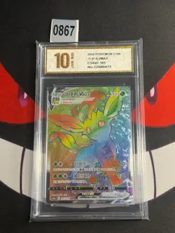 Leafeon VMAX HR CS4aC-165/132 Pokemon Card Chinese-Pyxis gold 10 - Image 1