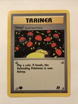 SLEEP! - 79/82 - 1st Edition Team Rocket - Common - Pokemon Card - NM - Image 1