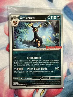 Sealed Umbreon 130/197 Reverse Holo GameStop Stamped Promo 2023 Pokemon Card NM - Image 1