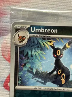 Sealed Umbreon 130/197 Reverse Holo GameStop Stamped Promo 2023 Pokemon Card NM - Image 3
