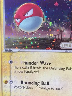 Pokemon Card - Voltorb Legend Maker 68/92 Swirl Common Reverse Holo Stamped - Image 2