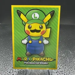 Luigi Pikachu Individual Card Sleeve Pokemon Center Japan Original - Image 1