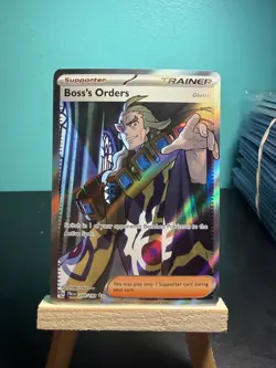 Pokemon TCG Boss's Orders Trainer Full Art Card 248/193 Paldea Evolved - Image 1