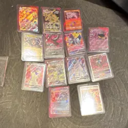 Pokemon 13 Holo Foil Cards Lot - Rayquaza VMAX, Gyarados GX, Diancie, Moltres V - Image 2