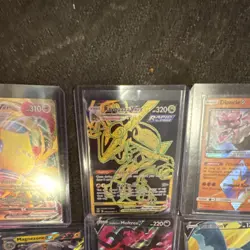 Pokemon 13 Holo Foil Cards Lot - Rayquaza VMAX, Gyarados GX, Diancie, Moltres V - Image 3