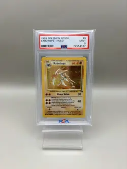 PSA 9 Kabutops - 1999 Fossil Holo #9 - Genuine Graded Pokemon Card - Image 1