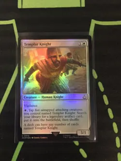 MTG Magic The Gathering Templar Knight Foil Assassin’s Creed Commander - Image 1