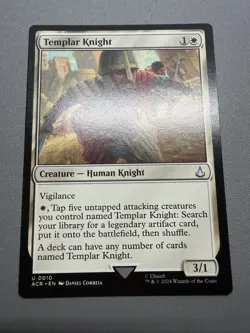 MTG Templar Knight U 0010 Uncommon Assassin’s Creed ACR NM/M Regular - Image 1