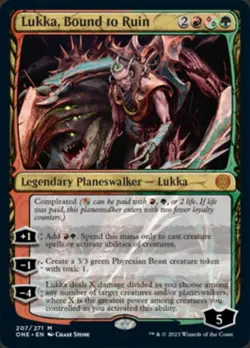 Lukka, Bound to Ruin NM, English MTG Phyrexia: All Will Be One - Image 1