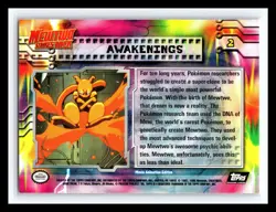 💥 Awakenings # 2 Topps Pokemon Movie Mewtwo Strikes Back Black Logo Pokemon - Image 2