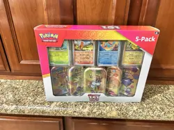 Pokemon TCG Scarlet & Violet 151 5-Pack of Mini Tins and 4 Promos Costco Bundle - Image 1