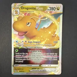 Pokemon Dragonite VSTAR 050/078 Pokemon GO Ultra Rare Full Art Holo 280 HP - Image 1