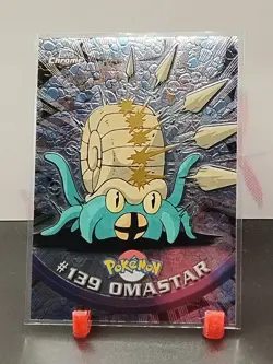 2000 Topps Chrome Pokemon TV Animation Edition Series 2 #139 Omastar - Image 1