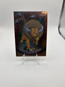 2000 Topps Chrome Pokemon Series 2 #128 Tauros - Image 1