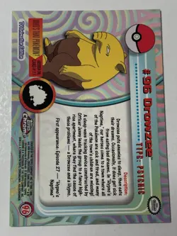 2000 Topps Chrome Pokemon Series 2 #96 Drowzee FREE COMBINED SHIPPING - Image 2