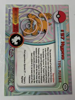 2000 Topps Chrome Pokemon Series 2 #97 Hypno FREE COMBINED SHIPPING - Image 2