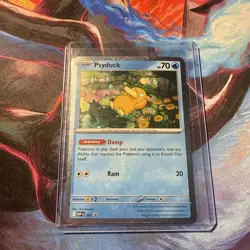 Pokemon TCG Psyduck MEP Black Star Promo #007 Cosmo Holo Mega Evolution - Image 1