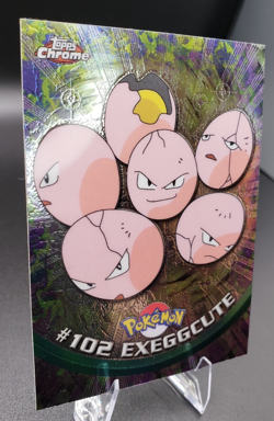 2000 Topps Chrome Series 2 - Pokemon Exeggcute #102 - Image 2