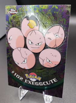 2000 Topps Chrome Series 2 - Pokemon Exeggcute #102 - Image 3