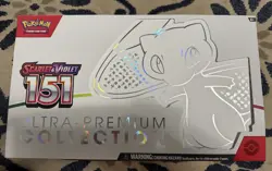 MEW UPC 151 Ultra Premium Collection Box EMPTY BOX includes Coin, Playmat.Dice - Image 1