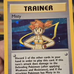 Pokemon TCG MISTY TRAINER 18/132 ☆ HOLO GYM HEROES UNLIMITED LP/MP - Image 2