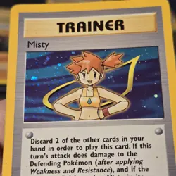 Pokemon TCG MISTY TRAINER 18/132 ☆ HOLO GYM HEROES UNLIMITED LP/MP - Image 3
