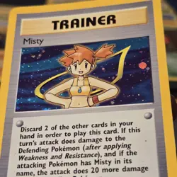 Pokemon TCG MISTY TRAINER 18/132 ☆ HOLO GYM HEROES UNLIMITED LP/MP - Image 4